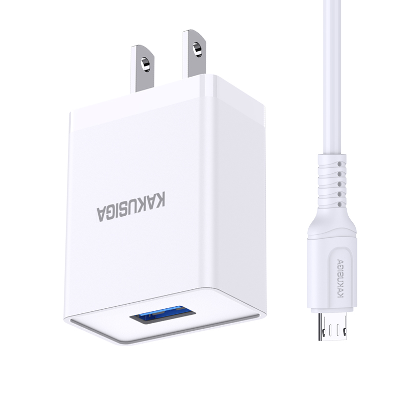 KSC-783 TIANMU Series Single Port Smart Charger Set (Micro (US)
